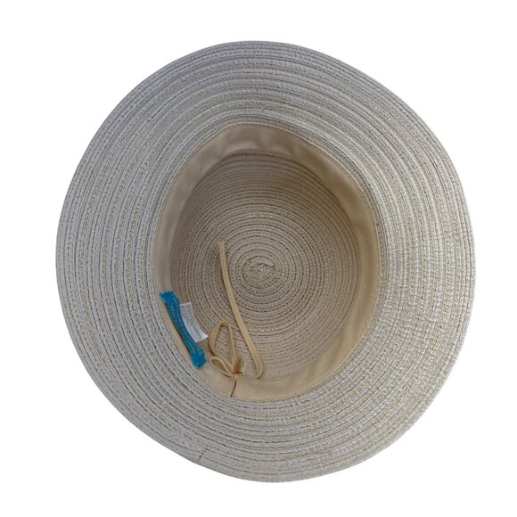 Physician Endorsed Women's Beige Wide Brim Adjustable Sun Hat With Bow One Size - Picture 5 of 6